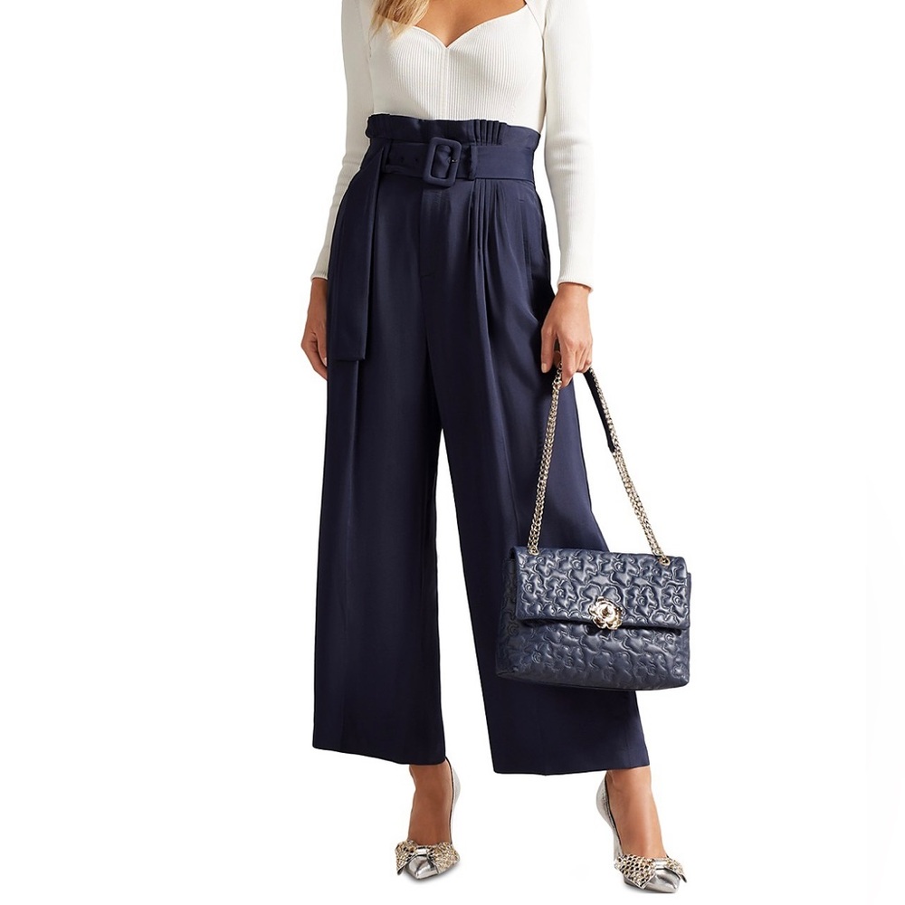 Ted Baker Kendyl High Waist Paperbag Straight Leg Pants NWT Ted Baker Size 4